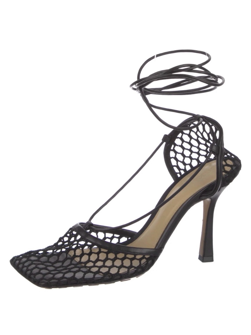 Bottega Veneta 90mm Knotted Ankle Tie Pumps